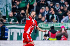 凯恩德国杯进7球近两个赛季最多，希克连续3场德国杯主场比赛破门