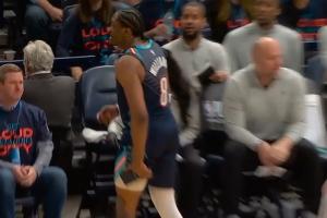 双腿筋带伤！雷霆主帅：杰伦威左腿筋拉伤 未来几天深度评估