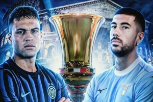 意大利杯决赛交锋，国米近8场对阵拉齐奥6胜2平保持不败