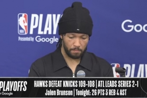 【完整版】布伦森：最后想创造机会&显然没打成 方方面面都要提升