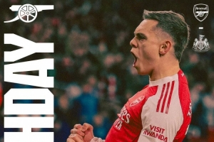 不容有失！阿森纳发布对阵纽卡海报，特罗萨德单人出镜