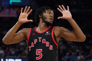 猛龙官方：因右腿筋再度受伤 奎克利将缺席首轮剩余比赛