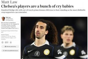 电讯报：切尔西球员就是群爱哭鬼，没人会傻到试图引进加纳乔