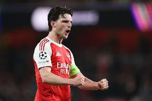 赖斯：阿森纳要赢得剩余全部英超联赛，现在将专注于对马竞的欧冠