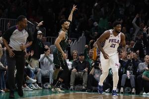 记者：不要低估在费城打球的塔图姆 更何况今天对面还有恩比德