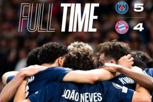 巴黎解锁欧冠100胜成为历史第8队，皇马、拜仁、巴萨分列前三