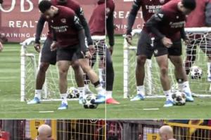 比圆神如何？马丁内利训练中做出安东尼同款转圈动作