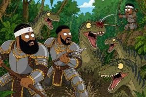 我方ADC立功！骑士军团艰难鏖战猛龙群 施罗德搭弓射箭扭转局面！