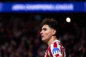 阿尔瓦雷斯在欧冠30次首发打进25球，同期仅次于26球的戈麦斯