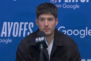 【完整版】谢泼德：没在意詹姆斯撞我 生病有点头痛但我没事