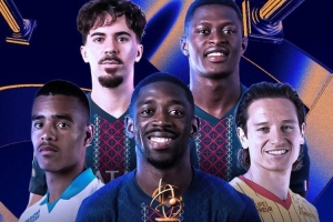 法甲赛季最佳球员候选：登贝莱领衔巴黎3将，托万、格林伍德在列