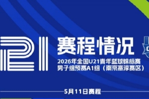 全国U21青年篮球锦标赛男子组预赛将于5月11日正式开赛